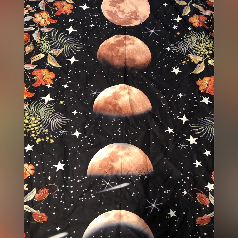 Floral Moon Phase Tapestry